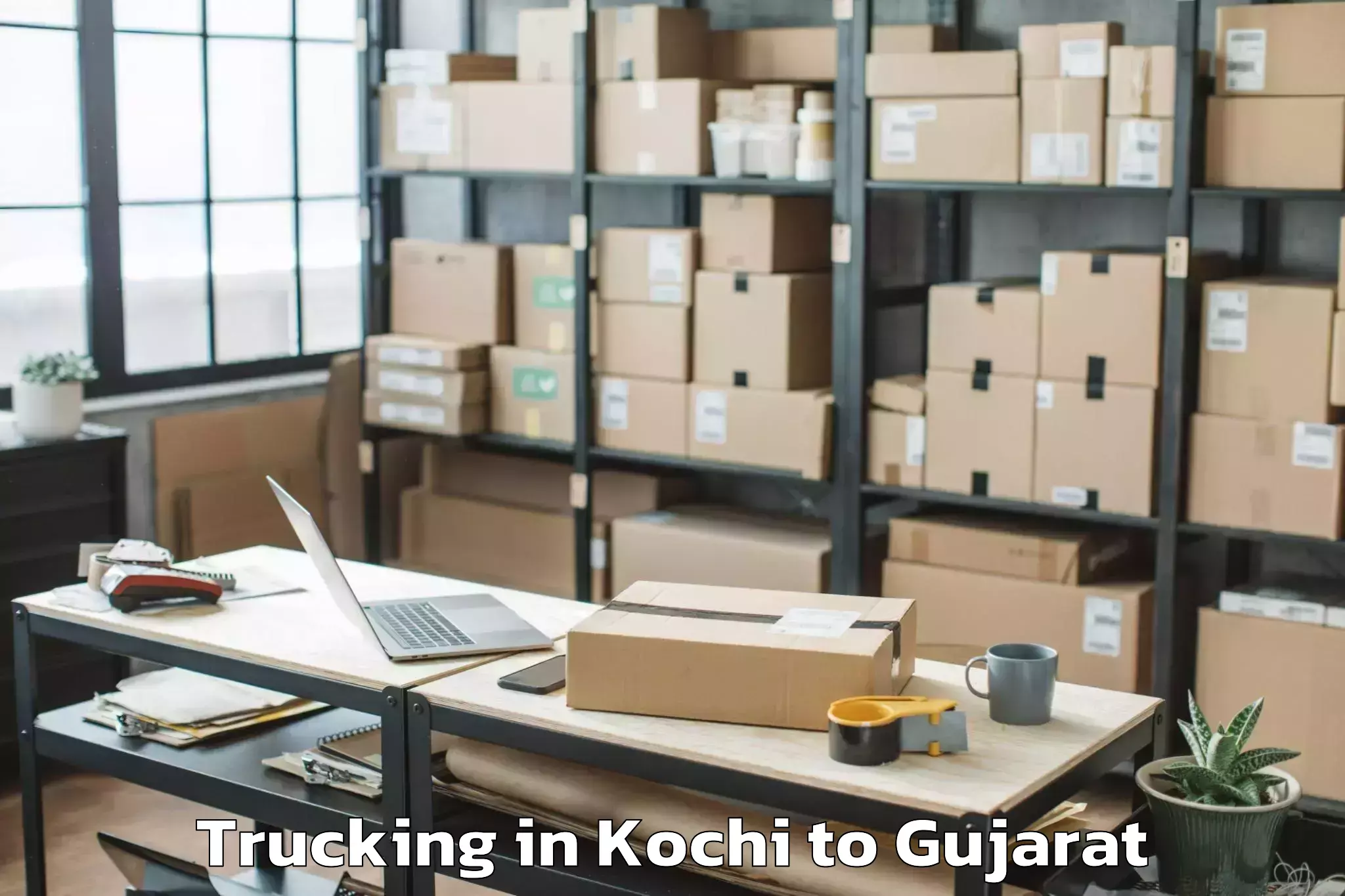 Top Kochi to Deesa Trucking Available